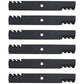 Qty 6: Toothed Mower Blades Fits AYP Replaces 127843