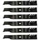 Qty 6: Toothed Mulch Mower Blades Fits Exmark Replaces 103-6383