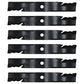 Qty 6: Toothed Mulch Mower Blades Fits Exmark Replaces 103-6383