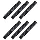 Qty 6: Toothed Mulch Mower Blades Fits Exmark Replaces 103-6383
