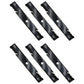 Qty 6: Toothed Mulch Mower Blades Fits Exmark Replaces 103-6383