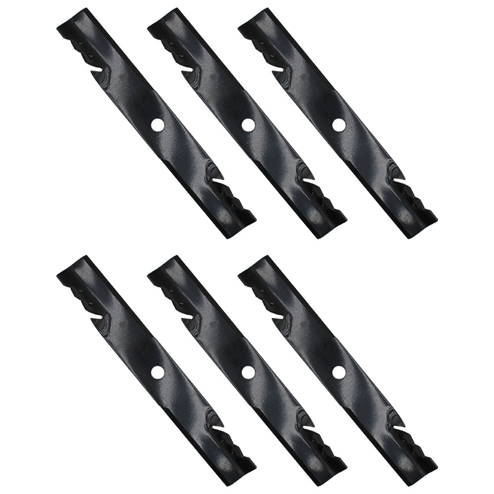 Qty 6: Toothed Mulch Mower Blades Fits Exmark Replaces 103-6383
