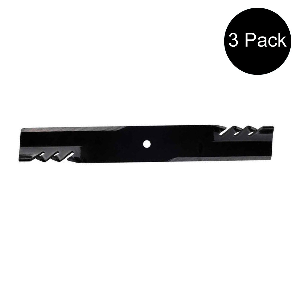 Qty 3: Heavy Duty Toothed Mower Blade Fits Exmark Replaces 1-303146