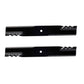 Qty 2: Heavy Duty Toothed Mower Blade
 Fits Ariens Replaces 00273100