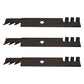 Qty 3: Toothed Mulching Mower Blade Fits Dixon Replaces 539112079