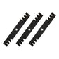 Qty 3: Toothed Mulching Mower Blade Fits Yazoo/Kees Replaces 539112079