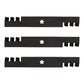 Qty 3: Toothed Mulching Mower Blade Fits Dixon Replaces 539112079