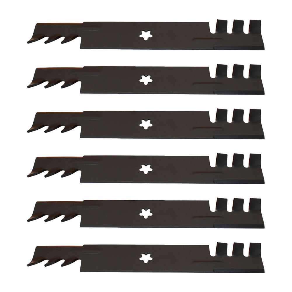 6 PK. Blades Fits Husqvarna MZ 52 For 52" 521981501,539112079,(K37)