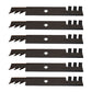 Qty: 6 Toothed Mulching Mower Blade Fits Husqvarna Replaces 539112079