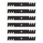 Qty: 6 Toothed Mulching Mower Blade Fits Dixon Replaces 539112079