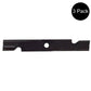 103-6387 Qty 3: Notched Air-Lift Mower Blade Fits Exmark Laser Z Lazer Z Metro