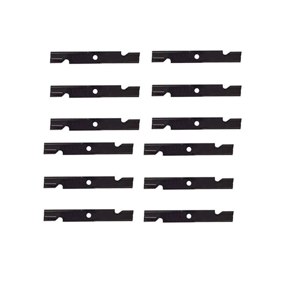 (12) Notched Mower Blades Fits Toro 52" Titan Fits Exmark Turf Tracer 103-6402-S