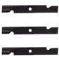 103-6387 Qty 3: Notched Air-Lift Mower Blade Fits Exmark Laser Z Lazer Z Metro