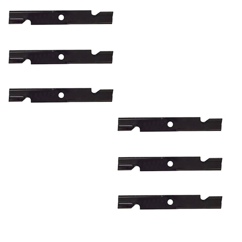 (6) Notched Mower Blades Fits Toro 52" Titan Fits Exmark Turf Tracer 103-6402-S