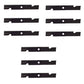 Nine New Notched Air-Lift Blades 11495 Fits Exmark Laser Z Viking 103-6402 1036-397 0.203" Thick 18" Long 103-6387