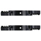 (2) Toothed Mulching Blade Fits AYP Fits Craftsman 405380 403107 532405380