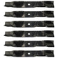 (6) Mulching Mower Blade Fits Exmark Laser Z Laser Z HP Metro Turf Tracer HP