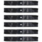 Set of 6 Mulching Blade Fits Exmark Mowers With 36" and 52" Mower Decks