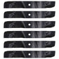(6) Mulching Mower Blade Fits Exmark Laser Z Laser Z HP Metro Turf Tracer HP