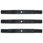 Set of 3 20-1/4" x 5/8" LH Cut High Lift Blades Fits Woods 31359