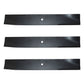 Set of (3) Mower Blades Fits Craftsman Fits AYP 44" 106635X 122265X