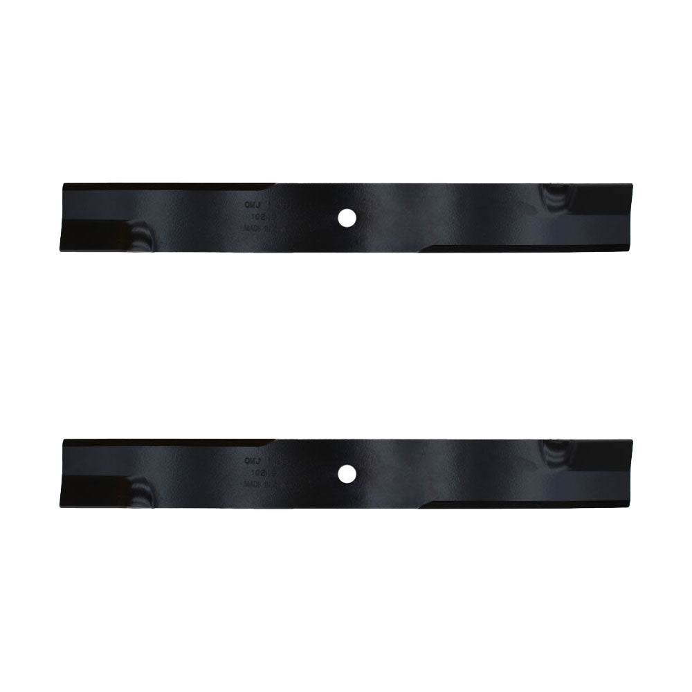 Two (2) Low Lift Blade Fits Exmark Lazer-Z XS LC AS AC 5/8" CH Diameter 103-2510
