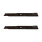 Two (2) Low Lift Blade Fits Exmark Lazer-Z XS LC AS AC 5/8" CH Diameter 103-2510