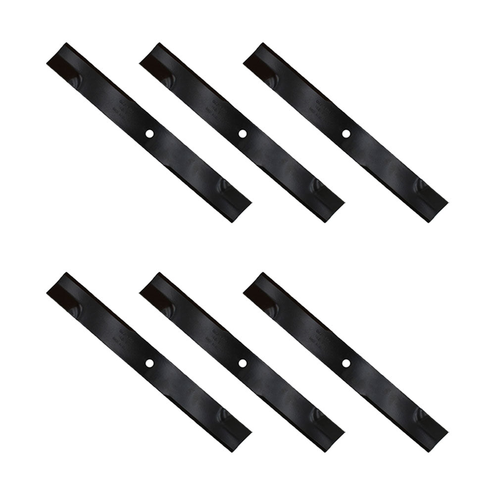 Six Low Lift Blades Fits Exmark Lazer-Z XS LC AS AC 5/8" CH Diameter 103-2510