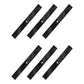Six Low Lift Blades Fits Exmark Lazer-Z XS LC AS AC 5/8" CH Diameter 103-2510