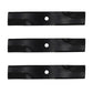 (3) Mower Blades 793802 600900 Fits Hustler Zero Turn Mower Mini FasTrak Mini Z