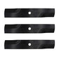 (3) Mower Blades 793802 600900 Fits Hustler Zero Turn Mower Mini FasTrak Mini Z