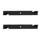Qty 2: Notched High Lift Mower Blade Fits Bad Boy Replaces 038-2007-00