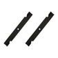 Qty 2: Notched High Lift Mower Blade Fits Dixie Chopper Replaces 30227-60