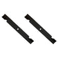 Qty 2: Notched High Lift Mower Blade Fits Exmark Replaces 1-613112