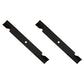 Qty 2: Notched High Lift Mower Blade Fits Bad Boy Replaces 038-2007-00