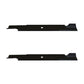 Qty 2: Notched High Lift Mower Blade Fits Bad Boy Replaces 038-2007-00