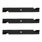 Qty 3: Notched High Lift Mower Blade Fits Exmark Replaces 1-613112