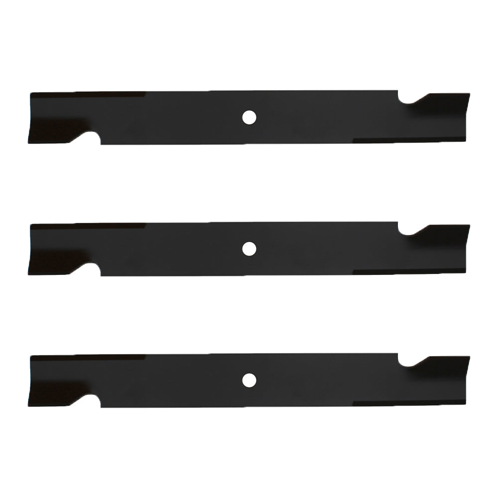 Qty 3: Notched High Lift Mower Blade Fits Exmark Replaces 1-613112