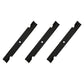 Qty 3: Notched High Lift Mower Blade Fits Bad Boy Replaces 038-2007-00