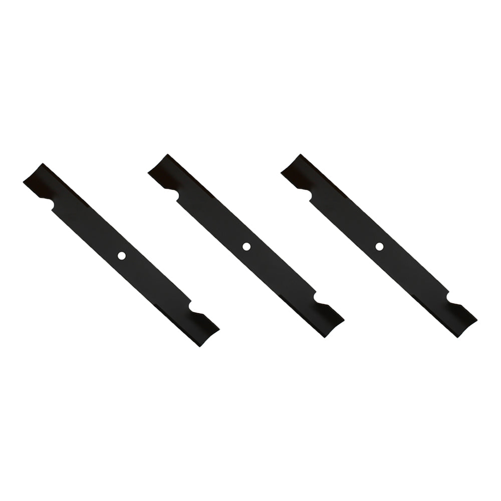 Qty 3: Notched High Lift Mower Blade Fits Exmark Replaces 1-613112