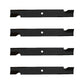 Qty 4: Notched High Lift Mower Blade Fits Exmark Replaces 1-613112