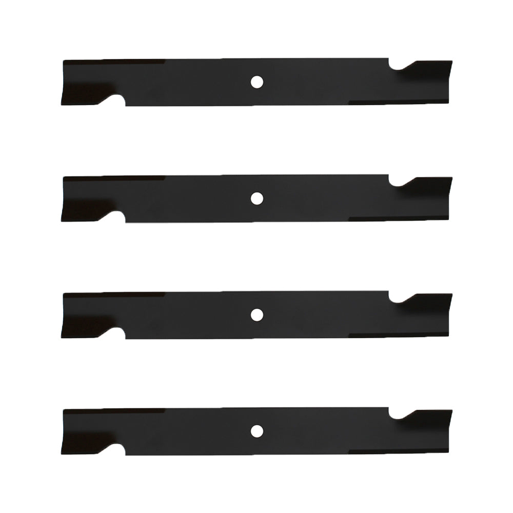 Qty 4: Notched High Lift Mower Blade Fits Bad Boy Replaces 038-2007-00