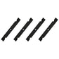 Qty 4: Notched High Lift Mower Blade Fits Bad Boy Replaces 038-2007-00