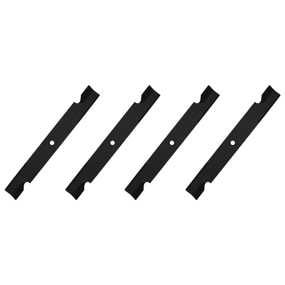Qty 4: Notched High Lift Mower Blade Fits Bad Boy Replaces 038-2007-00