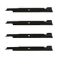 Set of (4) New Mower Blades, Fits Exmark Lazer Z & Turf Ranger Models