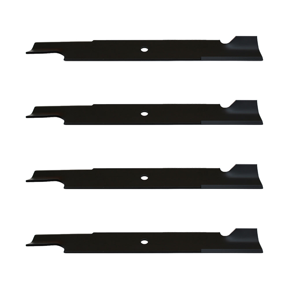Qty 4: Notched High Lift Mower Blade Fits Bad Boy Replaces 038-2007-00