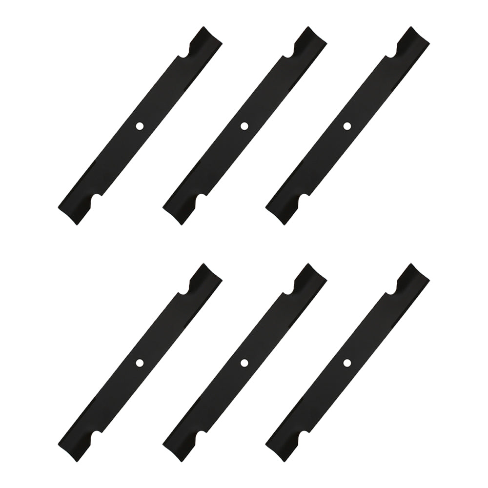 Qty 6: Notched High Lift Mower Blade Fits Dixie Chopper Replaces 30227-60