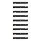 Qty 9: Notched High Lift Mower Blade Fits Gravely Replaces 025124