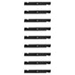 Qty 9: Notched High Lift Mower Blade Fits Exmark Replaces 1-613112