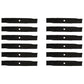 Qty 12: Rolled Air-Lift Blade - 17"
 Fits Gravely Replaces 113579